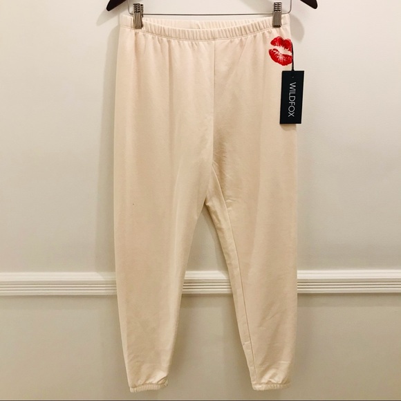 NWT Wildfox Knox Sweatpants Smooches XL Small - Picture 1 of 10